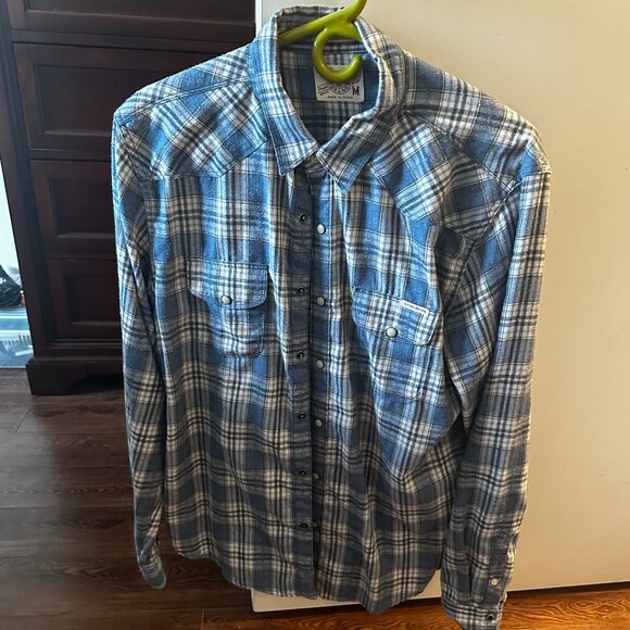 Lucky Brand blue flanel shirt - Picture 1 of 1